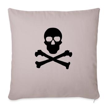Skull - Sofakissenbezug 45 x 45 cm - helles Taupe - Vorne
