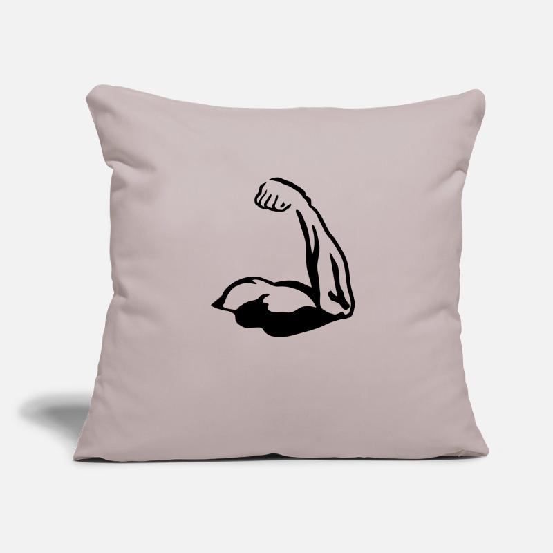 Muscels, Bicep Housse de coussin décorative 45 x 45 cm