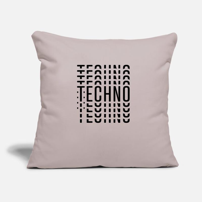 TECHNO TECHNO TECHNO Sofakissenbezug 45 x 45 cm