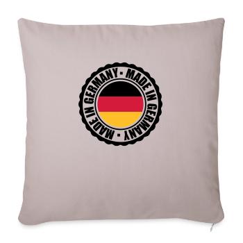 Made in Germany - Sofa pillowcase 17,3'' x 17,3'' (45 x 45 cm) - light taupe - Front