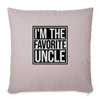 at The Favorite Uncle - Sofa pillowcase 17,3'' x 17,3'' (45 x 45 cm) - light taupe - Front