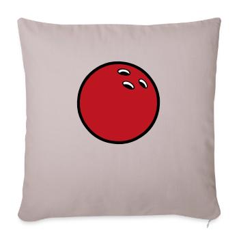 bowling ball 2510 - Sofa pillowcase 17,3'' x 17,3'' (45 x 45 cm) - light taupe - Front