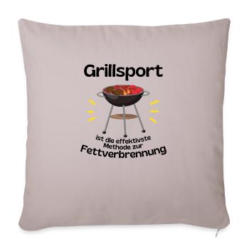 Griller Barbecue Dire Barbecue Tablier Fat Burning - Housse de coussin décorative 45 x 45 cm - taupe clair - Devant
