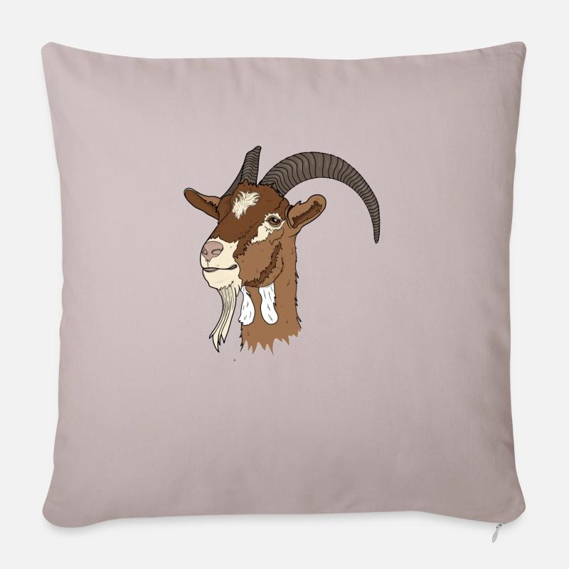 Capra - Sofa pillowcase 17,3'' x 17,3'' (45 x 45 cm) - light taupe