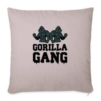 Gorilla Gang - Sofa pillowcase 17,3'' x 17,3'' (45 x 45 cm) - light taupe - Front