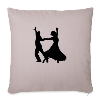 Dance dance dance couple - Sofa pillowcase 17,3'' x 17,3'' (45 x 45 cm) - light taupe - Front