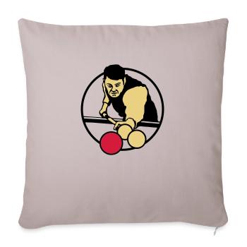 billard_3c - Sofa pillowcase 17,3'' x 17,3'' (45 x 45 cm) - light taupe - Front
