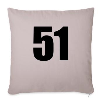 51 - Sofakissenbezug 45 x 45 cm - helles Taupe - Vorne