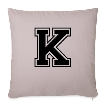 k - Sofa pillowcase 17,3'' x 17,3'' (45 x 45 cm) - light taupe - Front