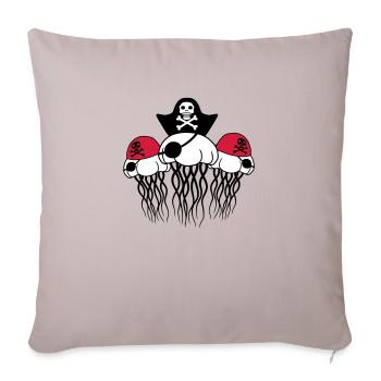 3 freunde party team crew pirat seeraeuber matrose - Sofakissenbezug 45 x 45 cm - helles Taupe - Vorne