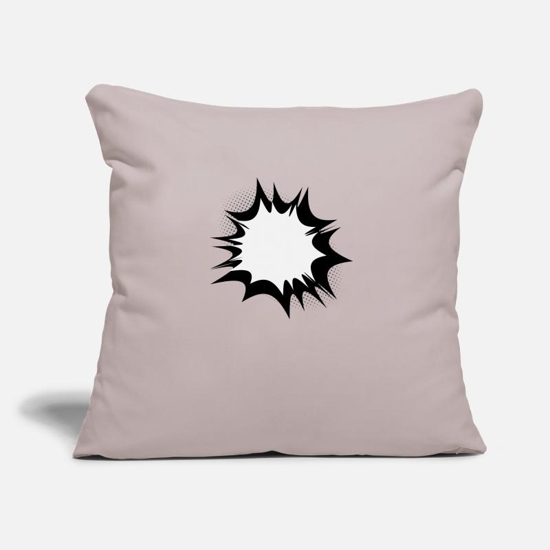 Comic speech bubble explosion Sofa pillowcase 17,3'' x 17,3'' (45 x 45 cm)