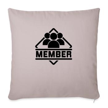 member__f1 - Housse de coussin décorative 45 x 45 cm - taupe clair - Devant