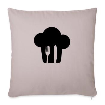 Toque couverts - Housse de coussin décorative 45 x 45 cm - taupe clair - Devant