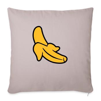 Banane - Sofakissenbezug 45 x 45 cm - helles Taupe - Vorne