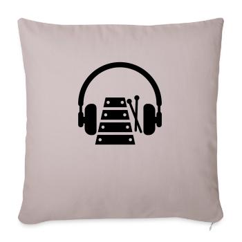 xylophone xylophoniste Musique Musicien Concert - Housse de coussin décorative 45 x 45 cm - taupe clair - Devant