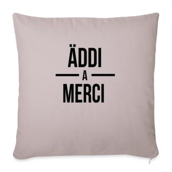 addi2 - Sofakissenbezug 45 x 45 cm - helles Taupe - Vorne