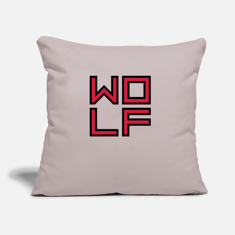 Inner Wolf Logo Sofa pillowcase 17,3'' x 17,3'' (45 x 45 cm)