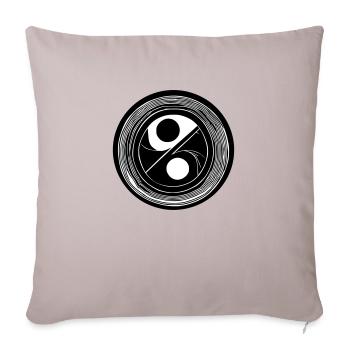 Yin Yang Sign Symbol Peace Happiness Vector 15 - Sofa pillowcase 17,3'' x 17,3'' (45 x 45 cm) - light taupe - Front