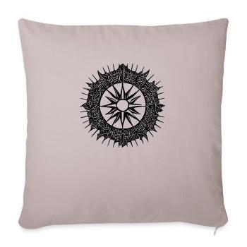 Sun Moon Mosaic Astrology mystical symbol 2 - Sofa pillowcase 17,3'' x 17,3'' (45 x 45 cm) - light taupe - Front