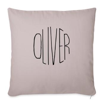 Oliver - Sofa pillowcase 17,3'' x 17,3'' (45 x 45 cm) - light taupe - Front