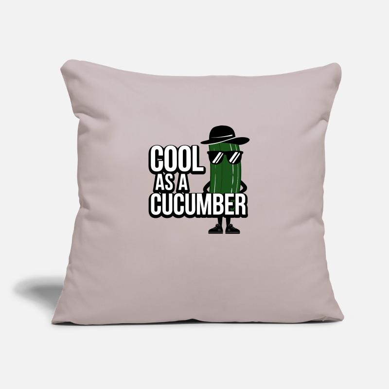 Cool comme un concombre Housse de coussin décorative 45 x 45 cm