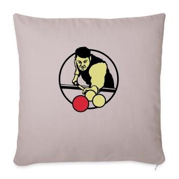 karambol_billard - Sofa pillowcase 17,3'' x 17,3'' (45 x 45 cm) - light taupe - Front