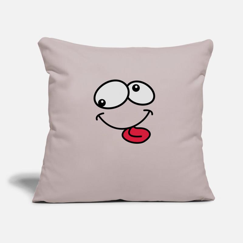 Stupid Crazy Grimace Comic Cartoon Face Sofa pillowcase 17,3'' x 17,3'' (45 x 45 cm)