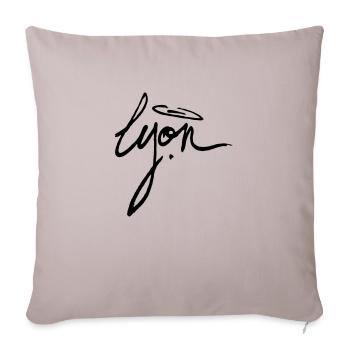 LYON - Housse de coussin décorative 45 x 45 cm - taupe clair - Devant