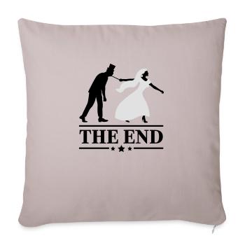 Schlips JGA Game over the end Junggesellen Party - Housse de coussin décorative 45 x 45 cm - taupe clair - Devant