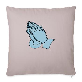 Collection christianisme - Housse de coussin décorative 45 x 45 cm - taupe clair - Devant