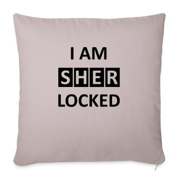 JE SUIS Sherlocked - Housse de coussin décorative 45 x 45 cm - taupe clair - Devant