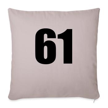 61 - Sofa pillowcase 17,3'' x 17,3'' (45 x 45 cm) - light taupe - Front