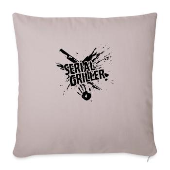 SERIAL GRILLER - BBQ - Sofa pillowcase 17,3'' x 17,3'' (45 x 45 cm) - light taupe - Front