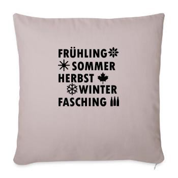 fasching - Sofa pillowcase 17,3'' x 17,3'' (45 x 45 cm) - light taupe - Front