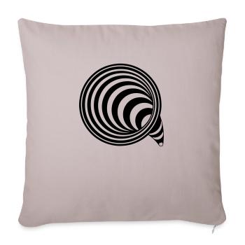 trou noir - Housse de coussin décorative 45 x 45 cm - taupe clair - Devant