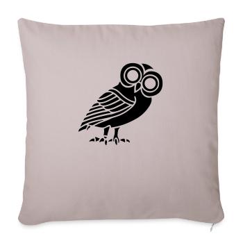 eule athena vogelsymbol mythologische weisheit - Sofakissenbezug 45 x 45 cm - helles Taupe - Vorne
