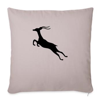 gazelle drawing animal gazelle springbok wild safa - Sofa pillowcase 17,3'' x 17,3'' (45 x 45 cm) - light taupe - Front