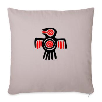 Culture inca, Amérique latine - Housse de coussin décorative 45 x 45 cm - taupe clair - Devant