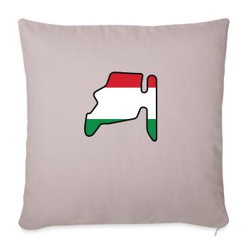 Ungarn Rennstrecke Mit Flagge - Sofakissenbezug 45 x 45 cm - helles Taupe - Vorne