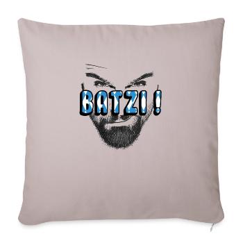 Batzi bayrisch dialekt - Sofakissenbezug 45 x 45 cm - helles Taupe - Vorne