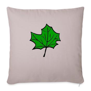 Large emerald - Sofa pillowcase 17,3'' x 17,3'' (45 x 45 cm) - light taupe - Front