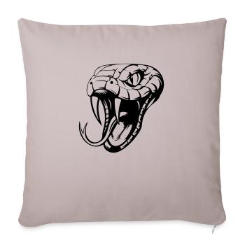 Snake - Sofa pillowcase 17,3'' x 17,3'' (45 x 45 cm) - light taupe - Front