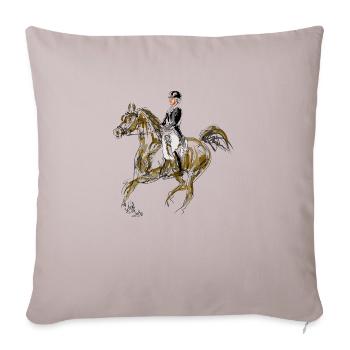 horse - Sofa pillowcase 17,3'' x 17,3'' (45 x 45 cm) - light taupe - Front