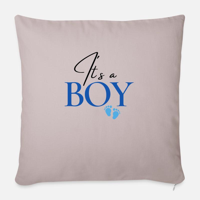 It´s a Boy - Sofa pillowcase 17,3'' x 17,3'' (45 x 45 cm) - light taupe