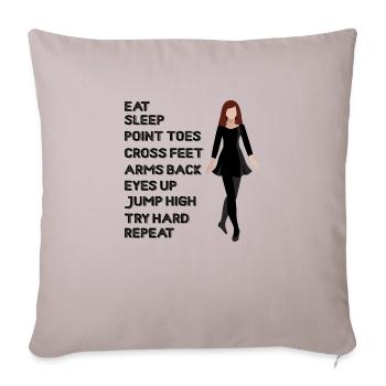 Dancing Dance Music - Sofa pillowcase 17,3'' x 17,3'' (45 x 45 cm) - light taupe - Front
