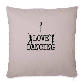 Dancing Dance Music - Sofa pillowcase 17,3'' x 17,3'' (45 x 45 cm) - light taupe - Front