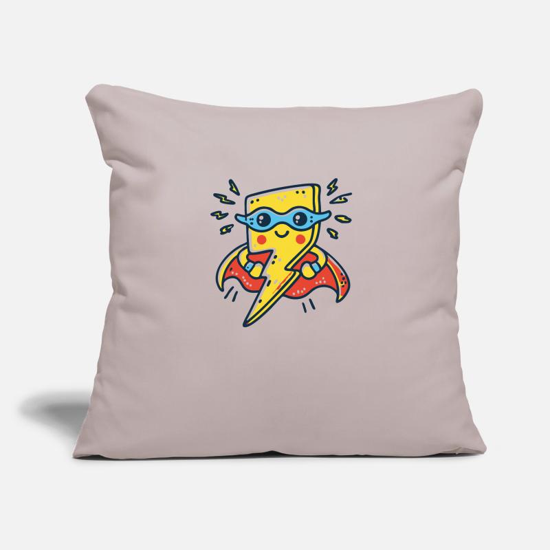 Lightning with Superpowers – An Electrifying Hero Sofa pillowcase 17,3'' x 17,3'' (45 x 45 cm)