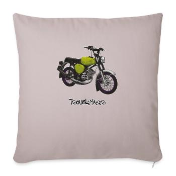 S51 (vert clair) // Illustration - Housse de coussin décorative 45 x 45 cm - taupe clair - Devant