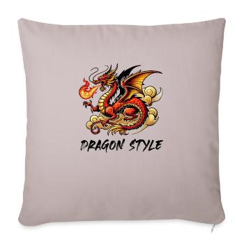 Dragon de Chine 1 - Housse de coussin décorative 45 x 45 cm - taupe clair - Devant