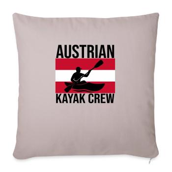 Chemise autrichienne Kayak Crew Kajak - Housse de coussin décorative 45 x 45 cm - taupe clair - Devant